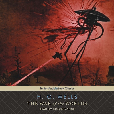 The War of the Worlds, with eBook – omslag til lydbogen af H. G. Wells