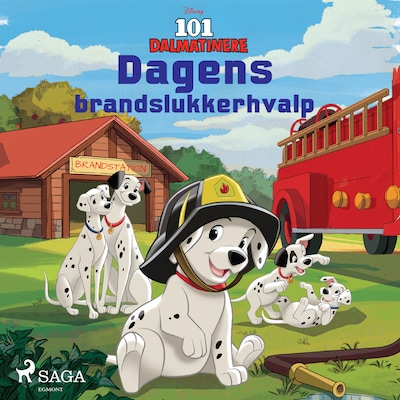 101 Dalmatinere - Dagens brandslukkerhvalp – omslag til lydbogen af Disney