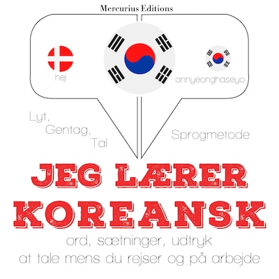 Jeg lærer koreansk – omslag til lydbogen af JM Gardner