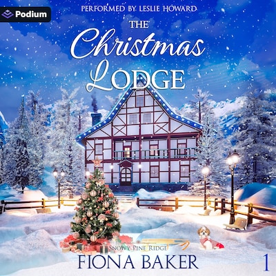 The Christmas Lodge – omslag til lydbogen af Fiona Baker