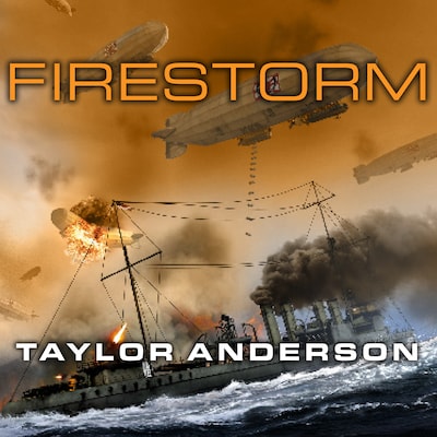 Destroyermen: Firestorm – omslag til lydbogen af Taylor Anderson