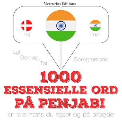 1000 essentielle ord i Penjabi – omslag til lydbogen af JM Gardner