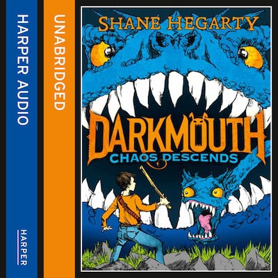 Chaos Descends – omslag til lydbogen af Shane Hegarty