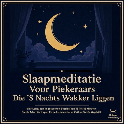 Slaapmeditatie Voor Piekeraars Die 'S Nachts Wakker Liggen – omslag van het luisterboek van Sluimerverhalen