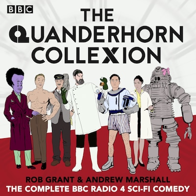 The Quanderhorn Collexion – omslag til lydbogen af Andrew Marshall, Rob Grant