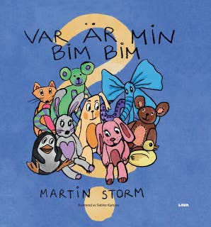 Var är min Bim Bim? – omslag till ljudboken av Martin Storm