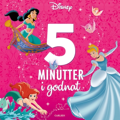 Fem minutter i godnat - Disney-prinsesser – omslag til lydbogen af Disney