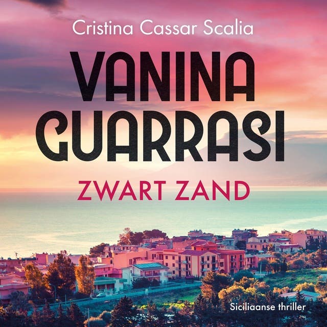 Zwart zand – omslag van het luisterboek van Cristina Cassar Scalia