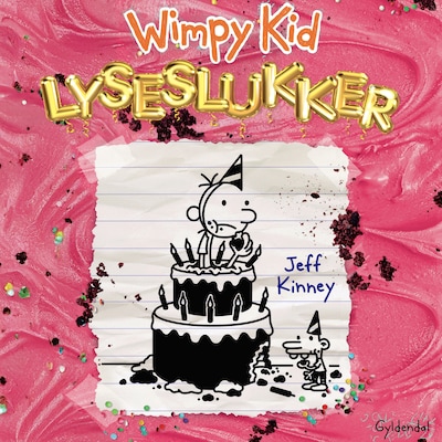 Wimpy Kid 20 - Lyseslukker – omslag til lydbogen af Jeff Kinney