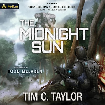 The Midnight Sun – omslag til lydbogen af Tim C. Taylor