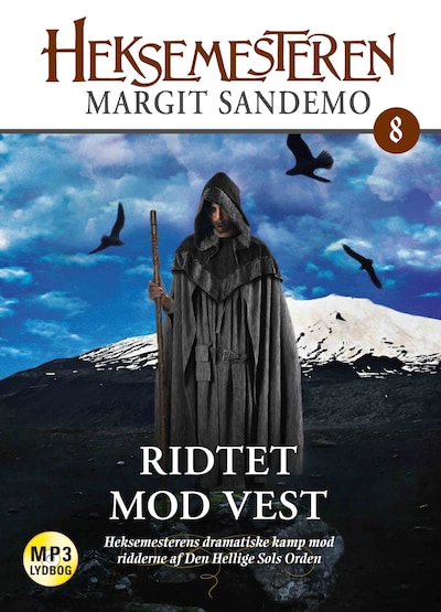 Heksemesteren 8 - Ridtet mod vest – omslag til lydbogen af Margit Sandemo