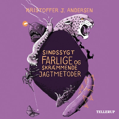 Sindssygt farlige og skræmmende jagtmetoder – omslag til lydbogen af Kristoffer J. Andersen