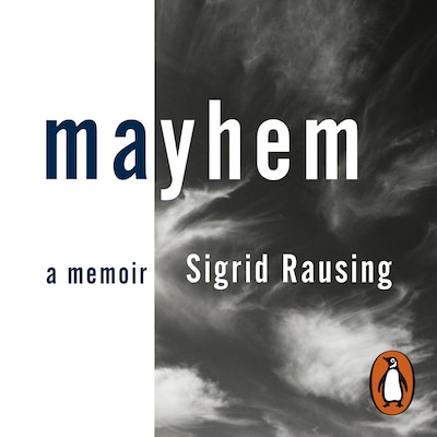 Mayhem – omslag til lydbogen af Sigrid Rausing
