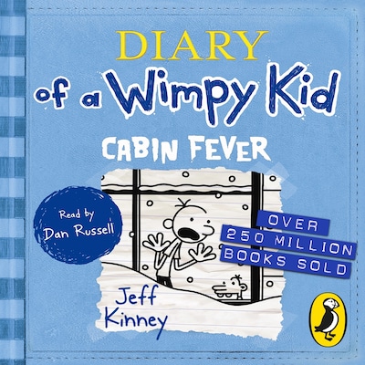 Diary of a Wimpy Kid: Cabin Fever (Book 6) – omslag til lydbogen af Jeff Kinney