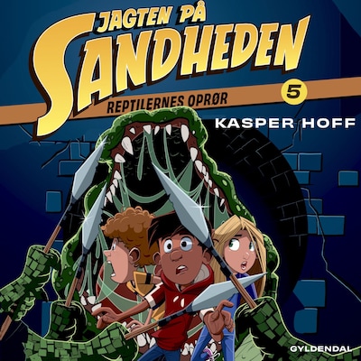 Jagten på sandheden 5 - Reptilernes oprør – omslag til lydbogen af Kasper Hoff