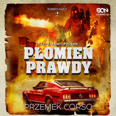 Płomień prawdy – okładka audiobooka, autor Przemek Corso