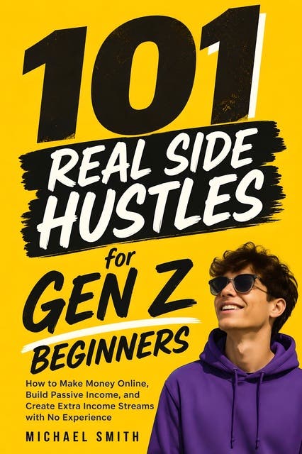 101 Real Side Hustles for Gen Z Beginners: How to Make Money Online, Build Passive Income, and Create Extra Income Streams with No Experience – omslag til lydbogen af Michael Smith