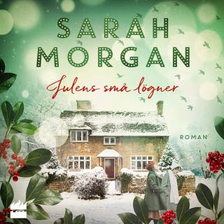 Julens små lögner – omslag till ljudboken av Sarah Morgan