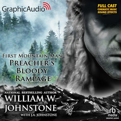 Preacher's Bloody Rampage [Dramatized Adaptation] – omslag til lydbogen af William W. Johnstone, J.A. Johnstone