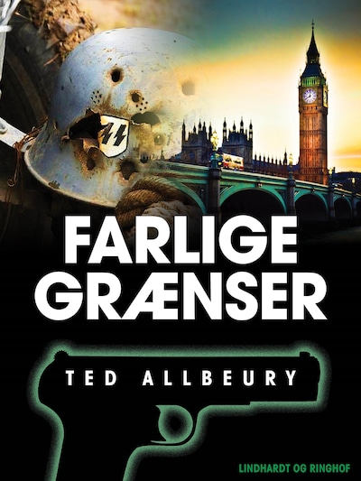 Farlige grænser – omslag til lydbogen af Ted Allbeury