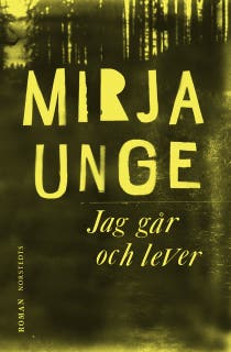 Jag går och lever – omslag till ljudboken av Mirja Unge