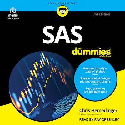 SAS For Dummies, 3rd Edition – omslag til lydbogen af Chris Hemedinger