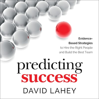 Predicting Success – omslag til lydbogen af David Lahey