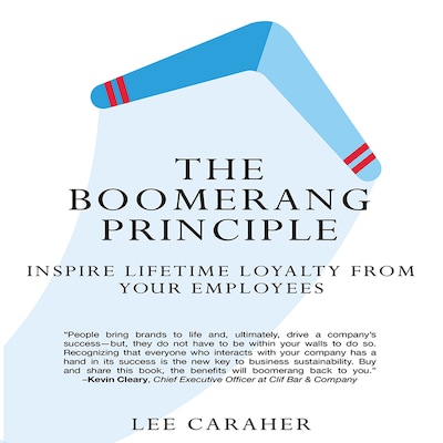 The Boomerang Principle – omslag til lydbogen af Lee Caraher