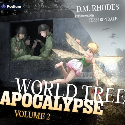 World Tree Apocalypse: Volume 2: A Pilot in Another World LitRPG – omslag til lydbogen af D. M. Rhodes