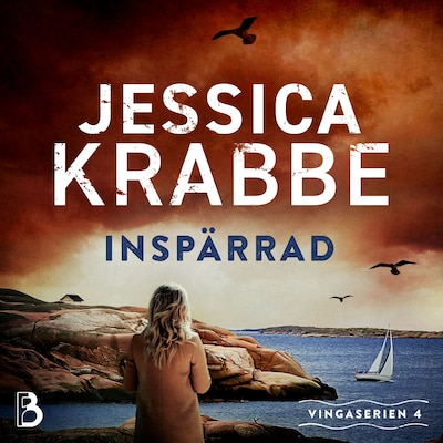 Inspärrad – omslag till ljudboken av Jessica Krabbe