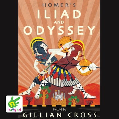 Homer's Iliad and the Odyssey – omslag til lydbogen af Gillian Cross