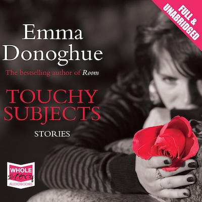 Touchy Subjects – omslag til lydbogen af Emma Donoghue