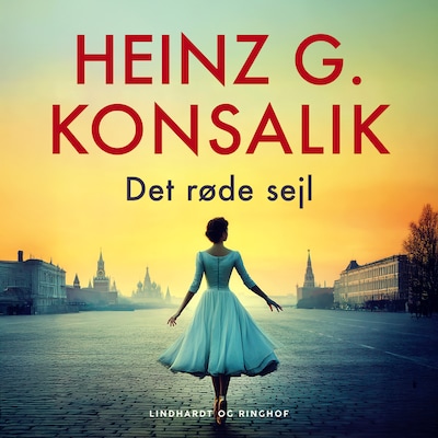 Det røde sejl – omslag til lydbogen af Heinz G. Konsalik