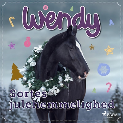 Wendy – Sortes julehemmelighed – omslag til lydbogen af Lene Fabricius Christensen