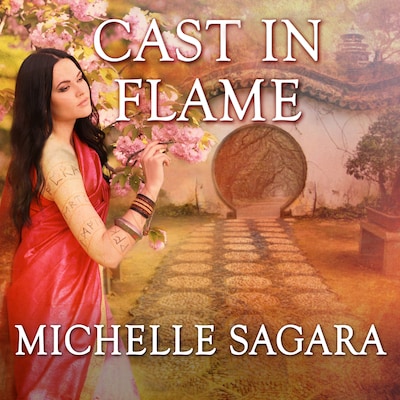 Cast in Flame – omslag til lydbogen af Michelle Sagara