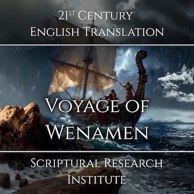 Voyage of Wenamen – omslag til lydbogen af Scriptural Research Institute