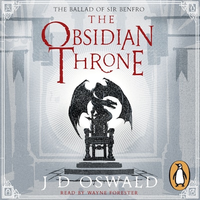 The Obsidian Throne – omslag til lydbogen af J.D. Oswald