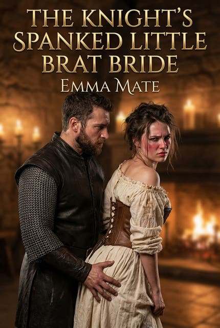 The Knight's Spanked Little Brat Bride: A Full-Length Steamy Historical Romance Novel – omslag til lydbogen af Emma Mate