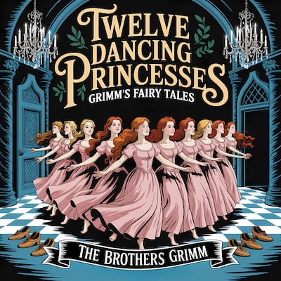 Twelve Dancing Princesses (Grimm's Fairy Tales) – omslag til lydbogen af Brothers Grimm
