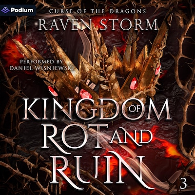 Kingdom of Rot & Ruin – omslag til lydbogen af Raven Storm
