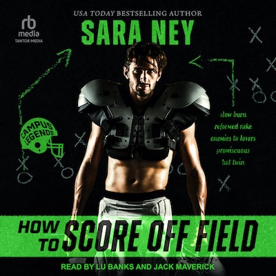 How to Score Off Field – omslag til lydbogen af Sara Ney