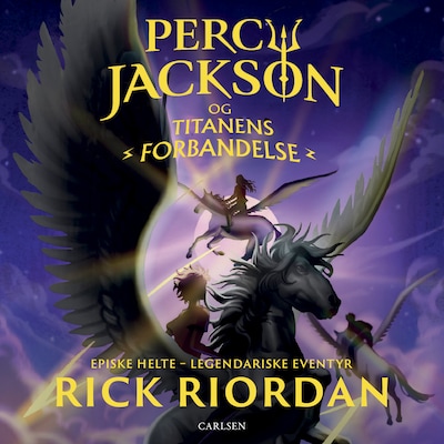 Percy Jackson 3: Titanens forbandelse – omslag til lydbogen af Rick Riordan