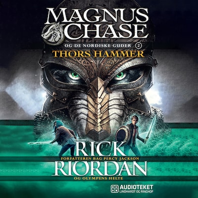 Magnus Chase og de nordiske guder 2 - Thors hammer – omslag til lydbogen af Rick Riordan