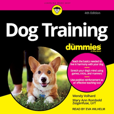 Dog Training For Dummies – omslag til lydbogen af Wendy Volhard, Mary Ann Rombold-Zeigenfuse