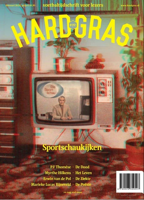 Hard gras 142 - februari 2022: Sportschaukijken – omslag van het luisterboek van Tijdschrift Hard Gras