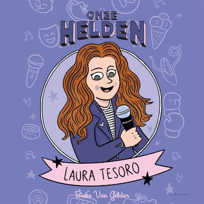 Onze helden: Laura Tesoro – omslag van het luisterboek van Bieke Van Gelder
