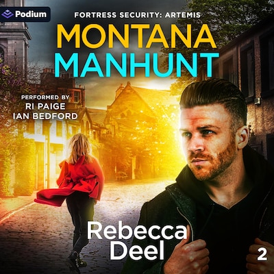 Montana Manhunt – omslag til lydbogen af Rebecca Deel