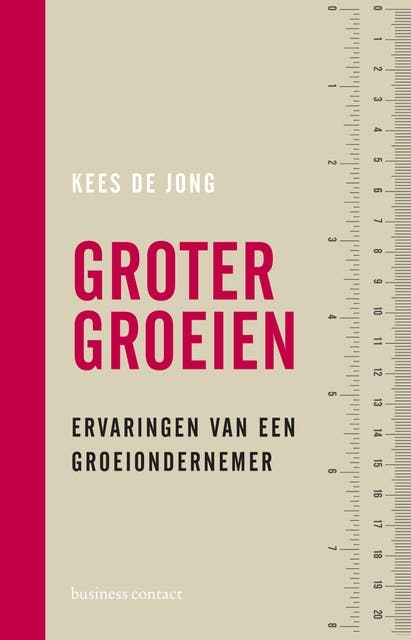 Groter groeien: ervaringen van een groeiondernemer – omslag van het luisterboek van Kees de Jong