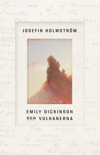 Emily Dickinson och vulkanerna – omslag till ljudboken av Josefin Holmström