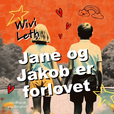 Jane og Jakob er forlovet – omslag til lydbogen af Wivi Leth